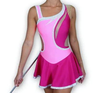 Tenue de twirling New Romance Jupette contraste